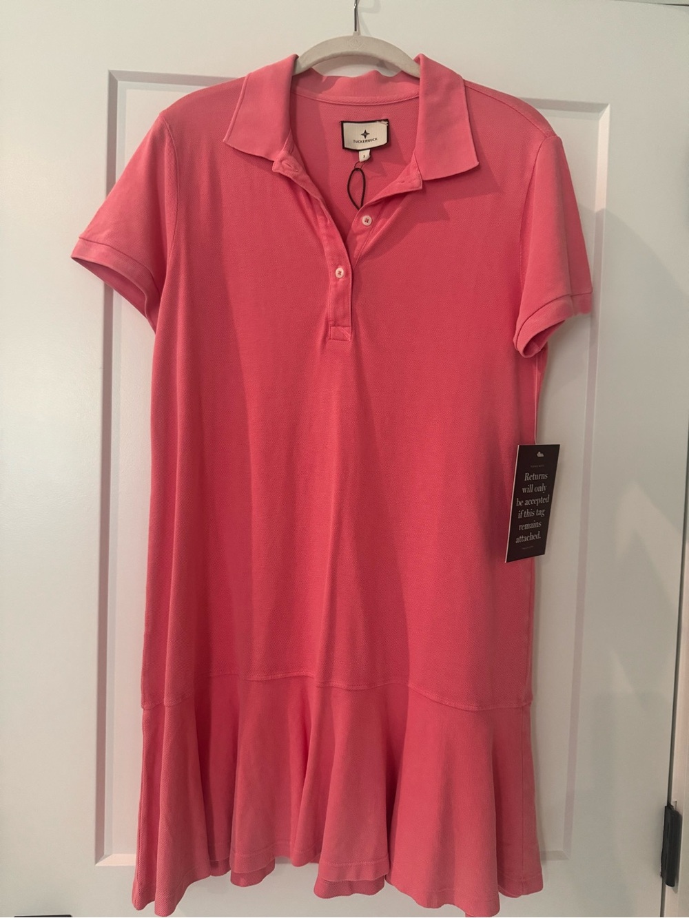 Tuckernuck Hot Pink Polo Washed Pique May Dress
